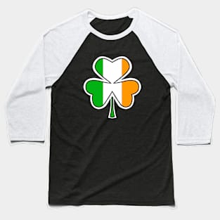 IRISH Flag Lucky Shamrock Clover - St Patricks Day Art Baseball T-Shirt